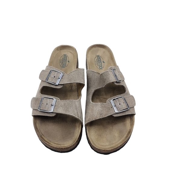 Woodstock Men's Bert Two Straps Slide Sandals Tan- 9 - Picture 2 of 7
